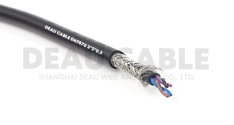 DKF870 2*2*0.3高柔性雙護套雙絞屏蔽多芯電纜